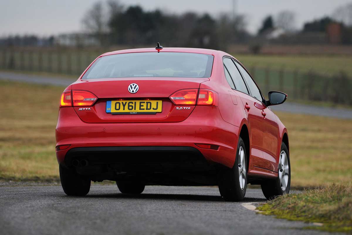 VW Jetta rear cornering