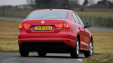 VW Jetta rear cornering