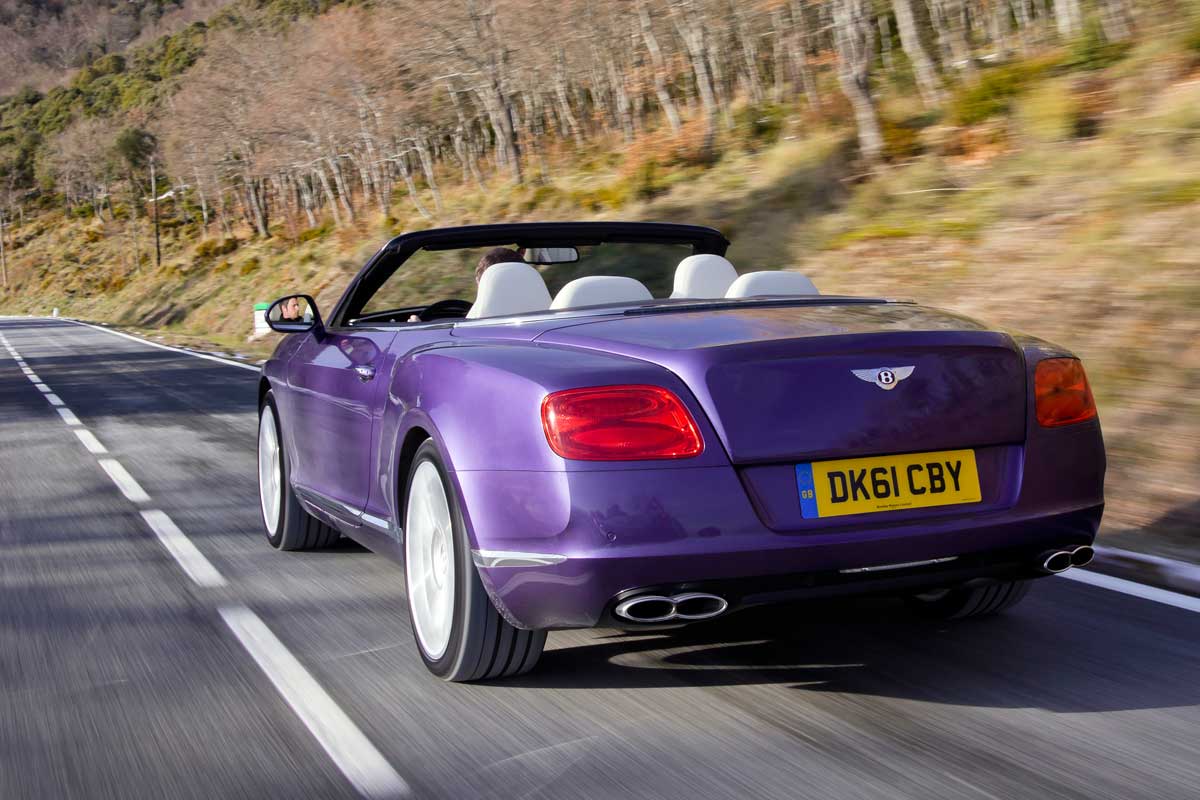 Bentley Continental GTC V8 rear tracking