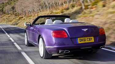 Bentley Continental GTC V8 rear tracking