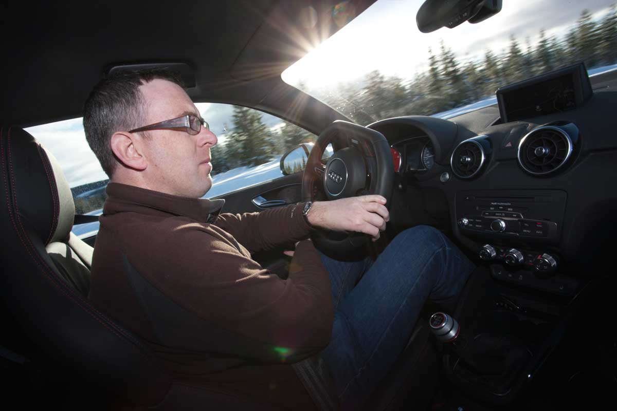 Audi A1 quattro driving