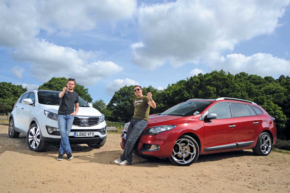 Kia Sportage and Renault Megane ST