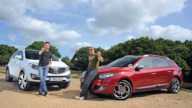 Kia Sportage and Renault Megane ST
