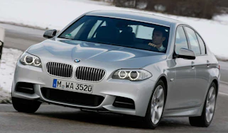BMW M550d xDrive front cornering