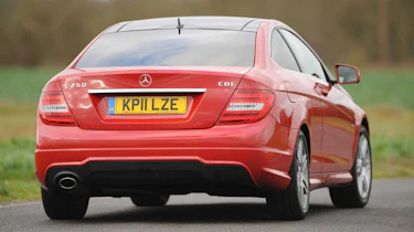 Mercedes C-Class Coupe rear cornering