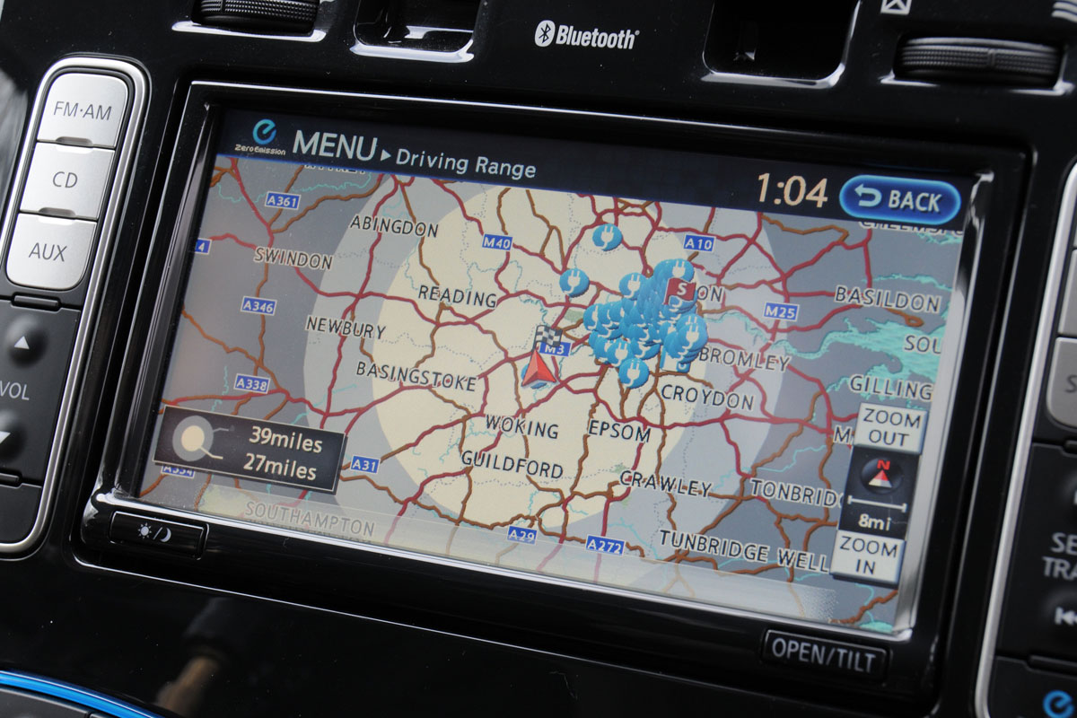 Nissan Leaf sat-nav