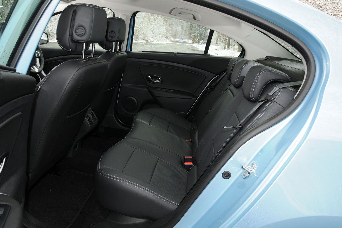 Renault Fluence Z.E. rear seats