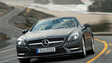 Mercedes SL front cornering
