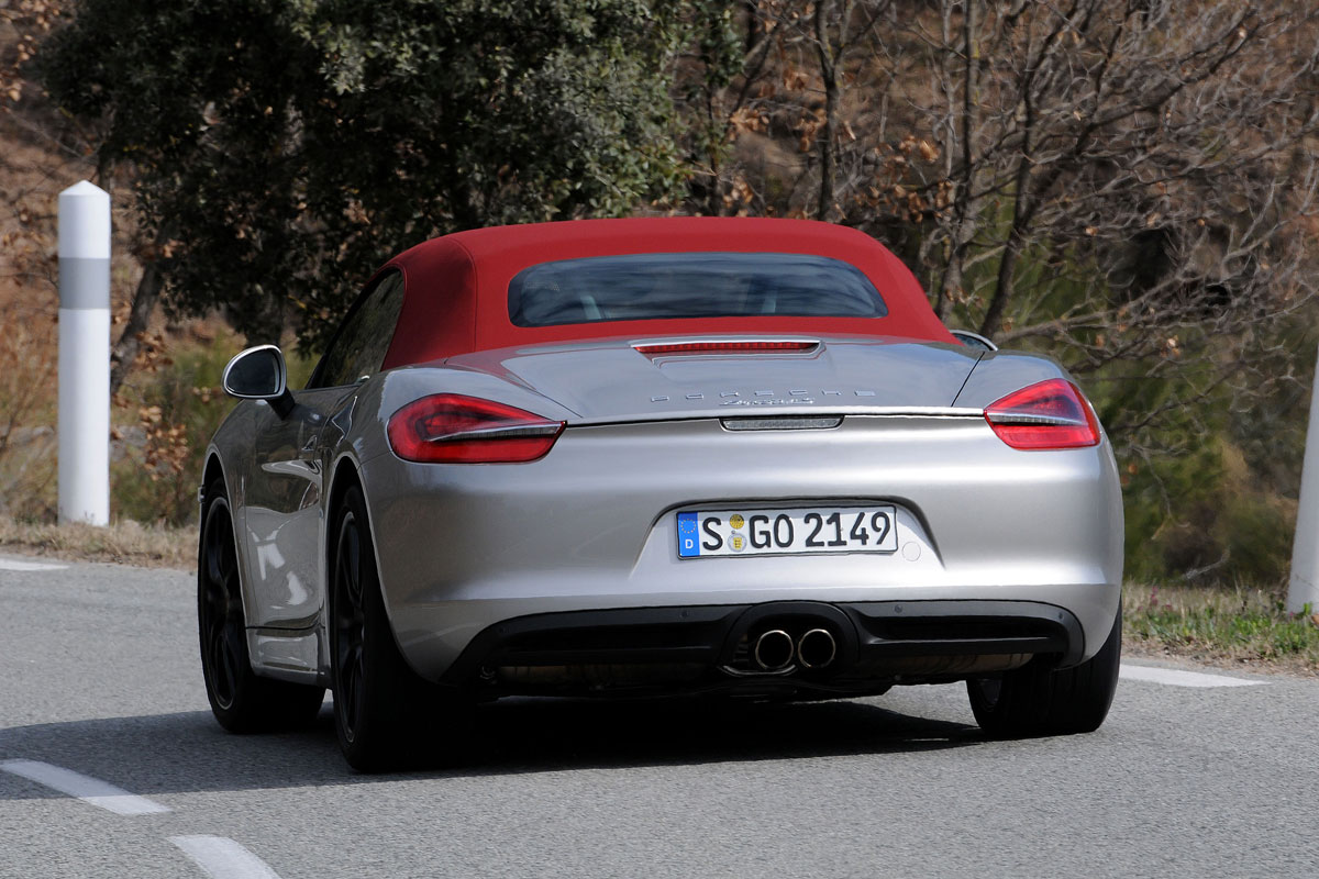 Porsche Boxster rear cornering