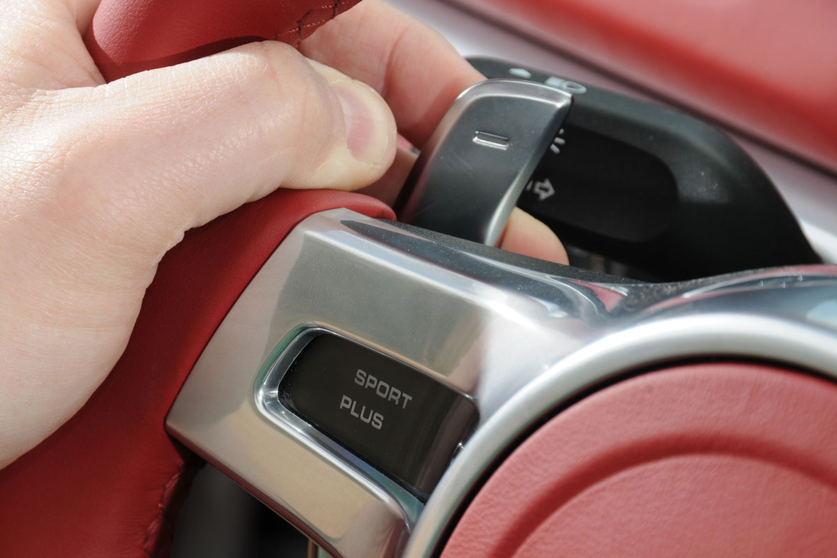 Porsche Boxster paddles
