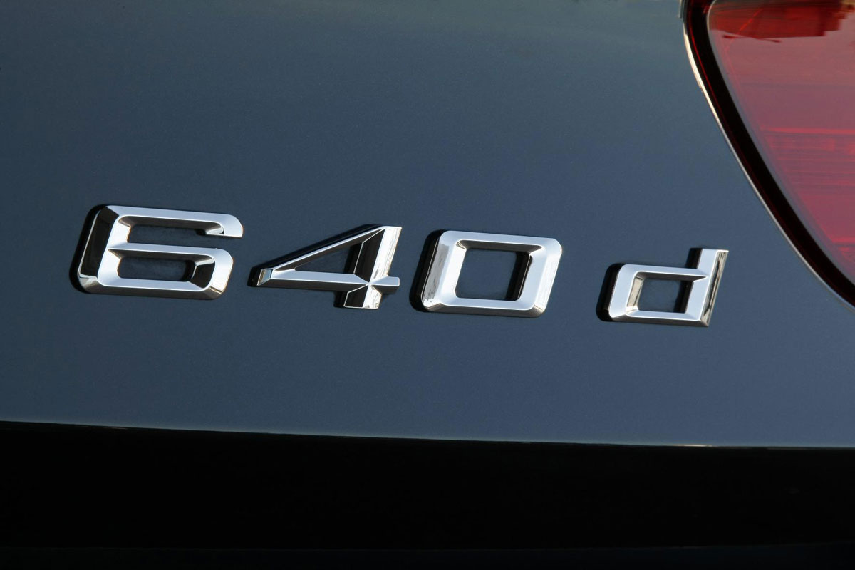 BMW 640d xDrive Coupe badge