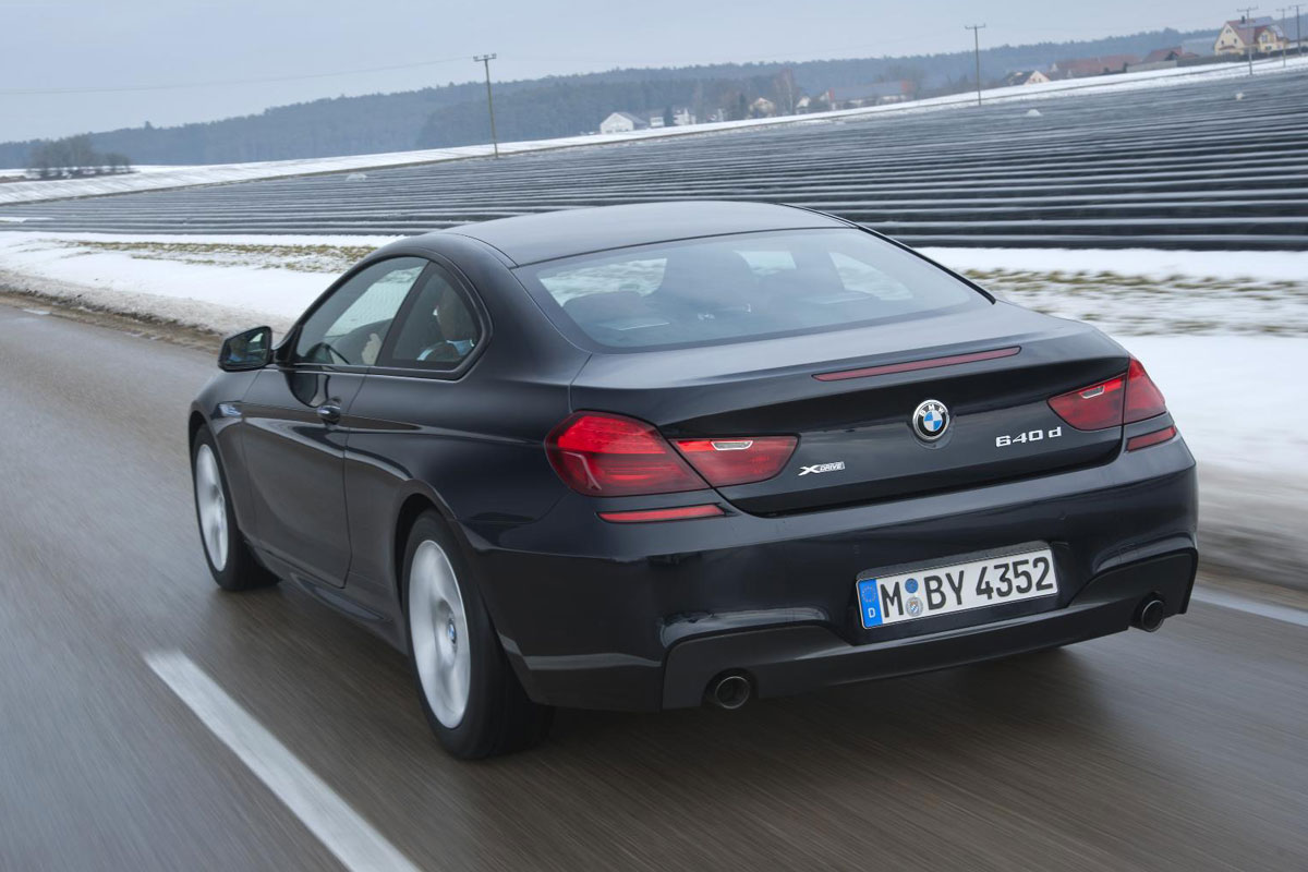 BMW 640d xDrive Coupe rear tracking