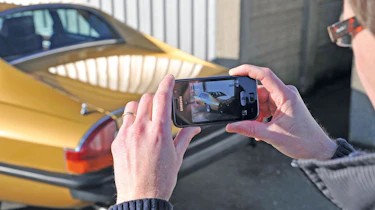 Photographing a classic car