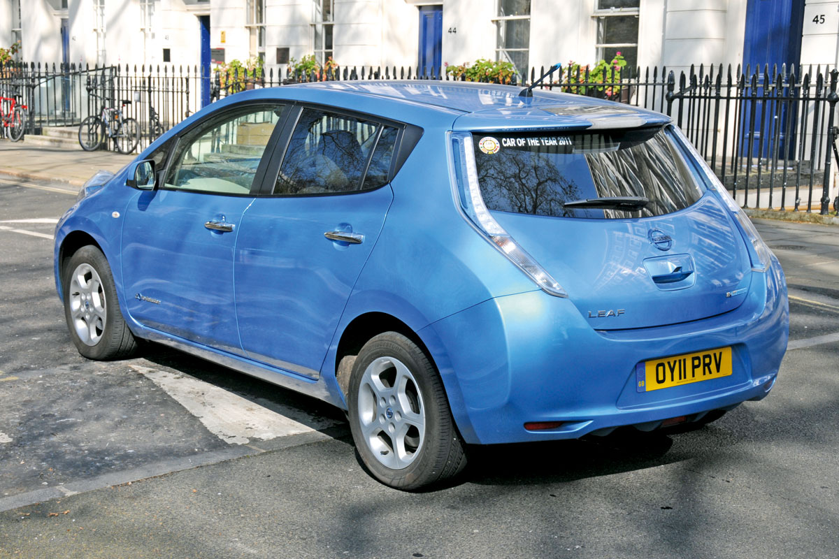 Nissan Leaf rear three-quarters