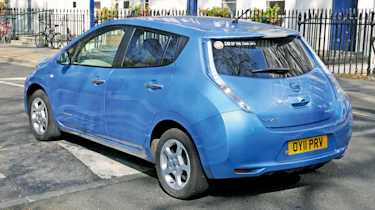 Nissan Leaf rear three-quarters