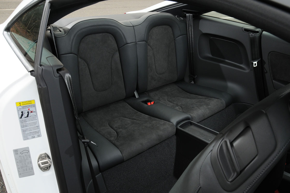 Audi TT Coupe rear seats