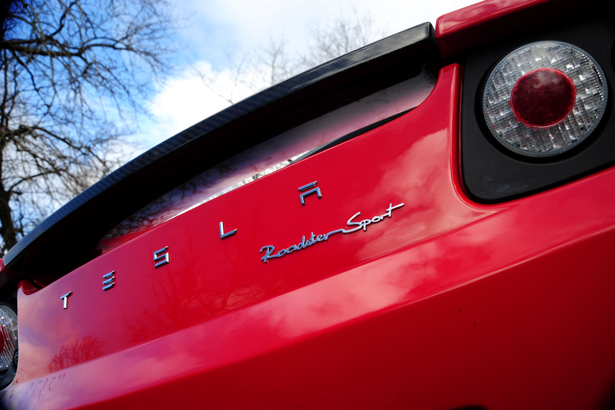 Tesla Roadster badge