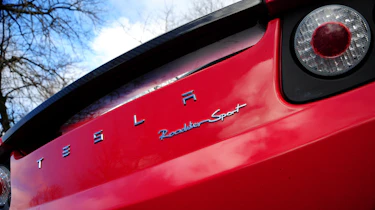 Tesla Roadster badge