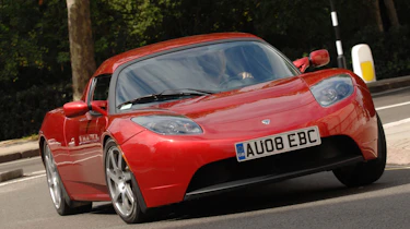Tesla Roadster front cornering
