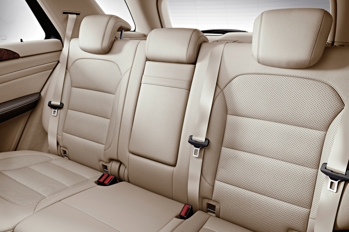 Mercedes M-Class rear seats