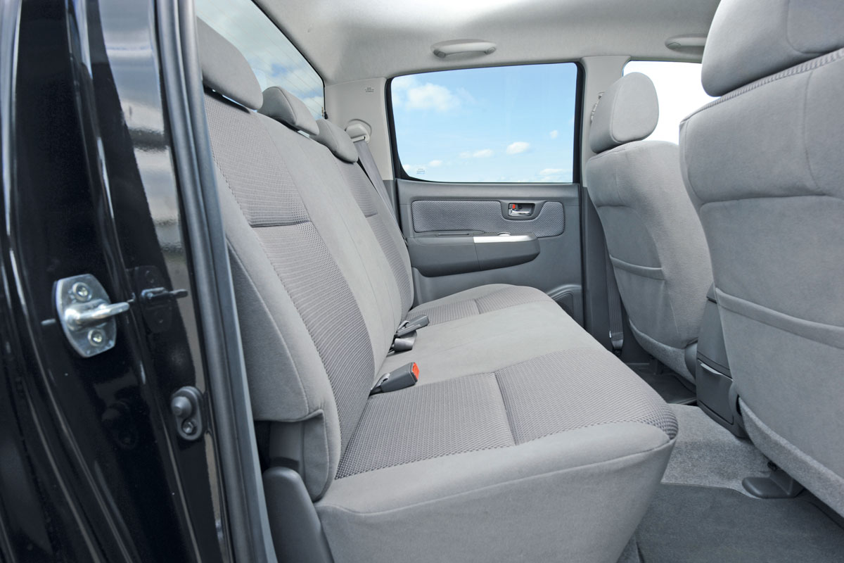 Toyota Hilux rear seats