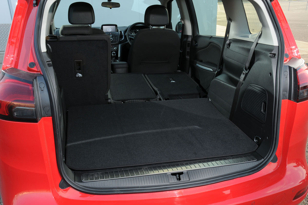 Vauxhall Zafira Tourer boot