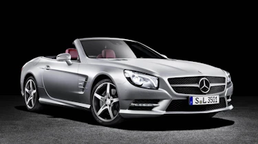 Mercedes SL350 roof down