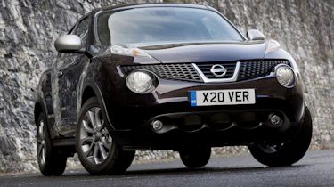Nissan Juke Shiro front three-quarters