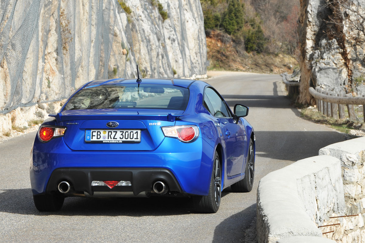 Subaru BRZ rear cornering