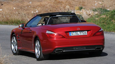 Mercedes SL rear cornering