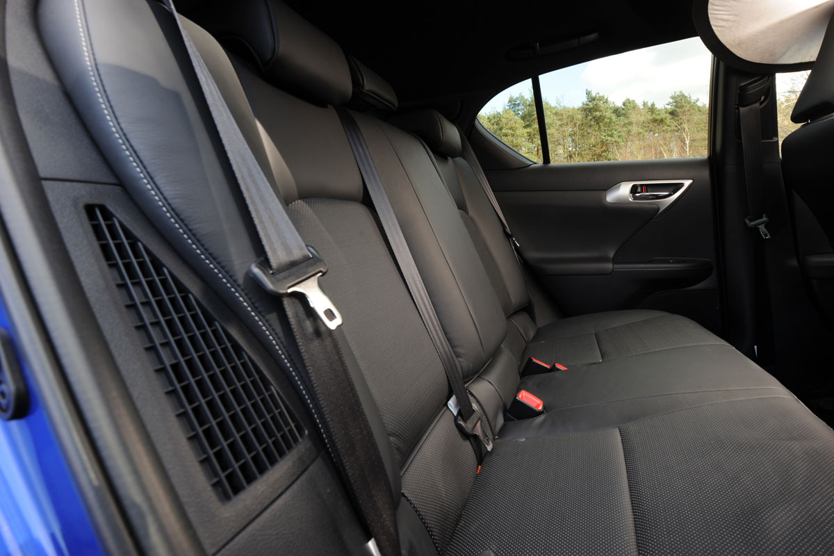 Lexus CT 200h rear seats