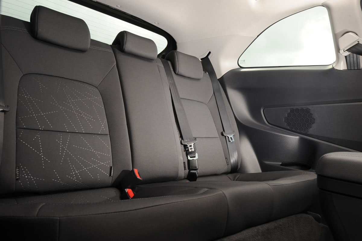 Kia Rio rear seats