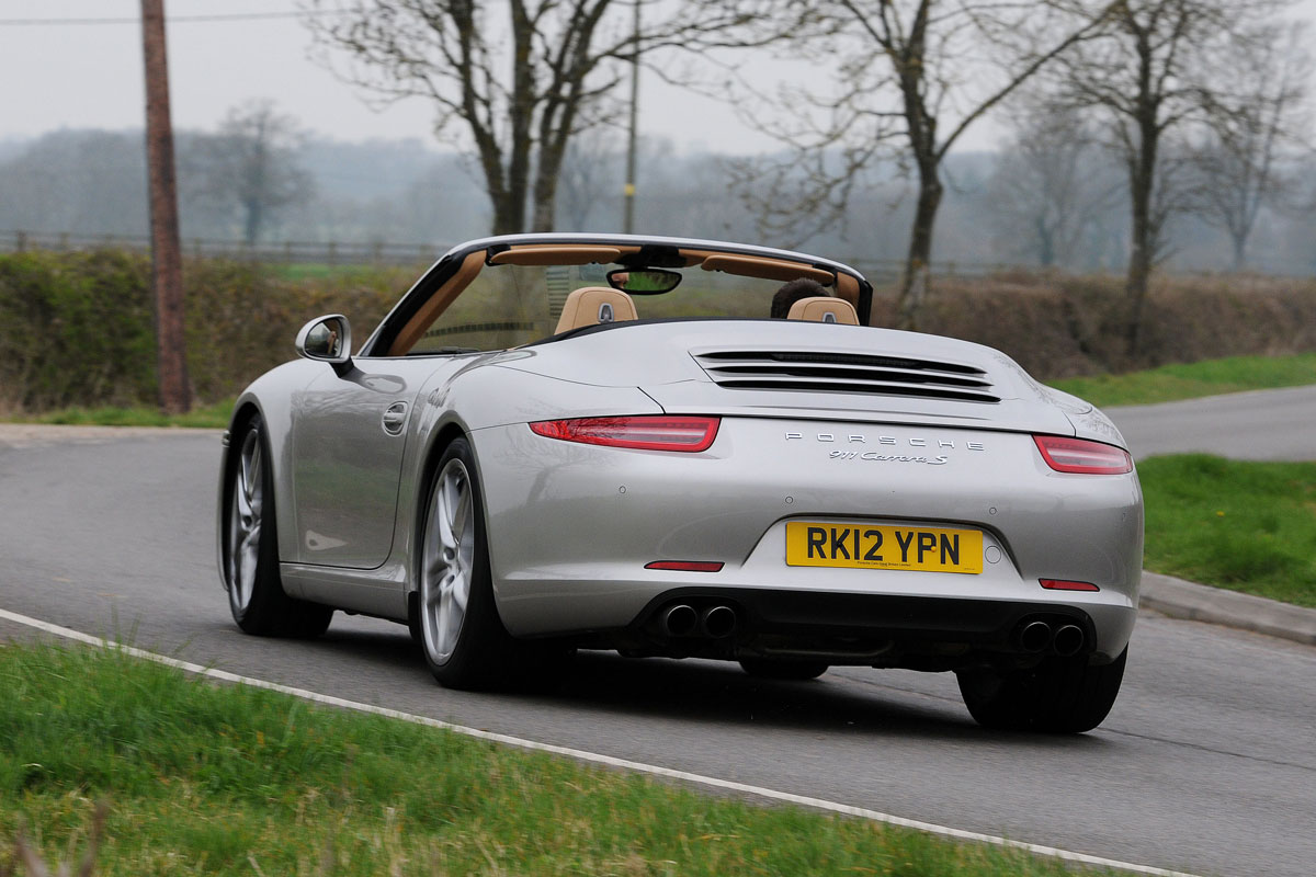 Porsche 911 Cabriolet rear cornering