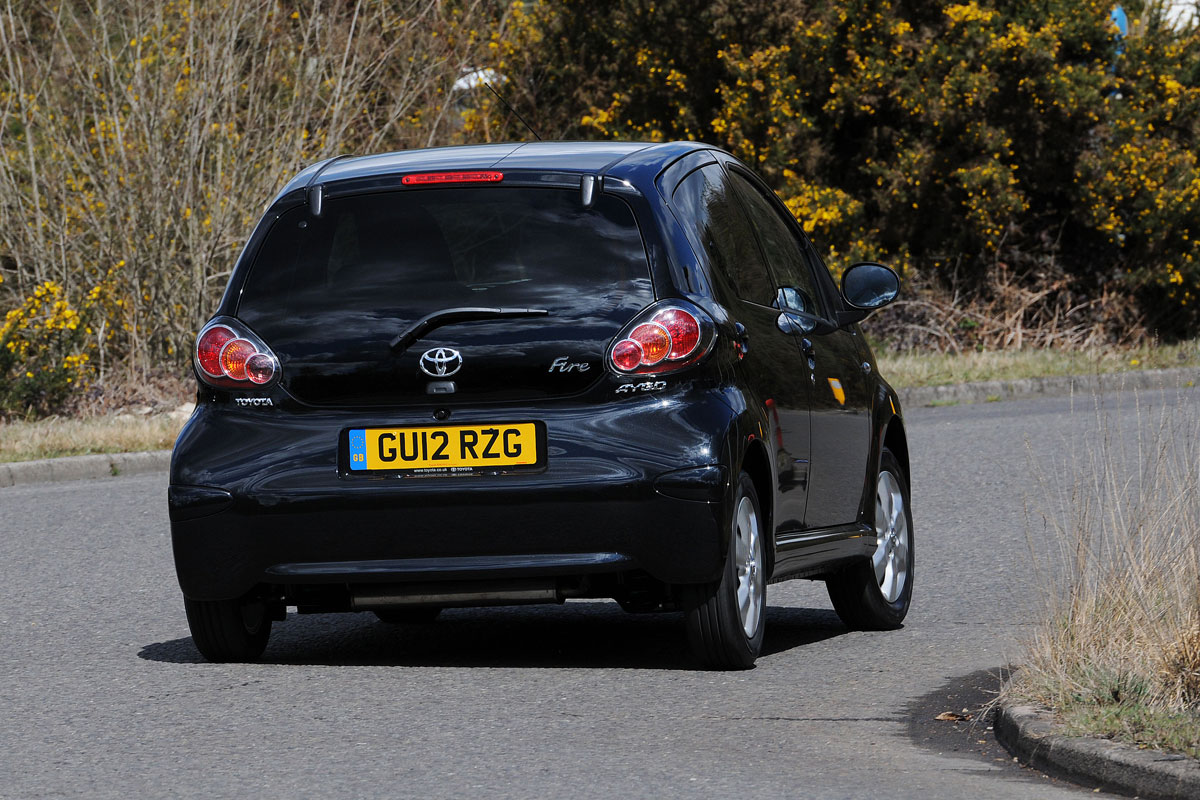 Toyota Aygo rear cornering