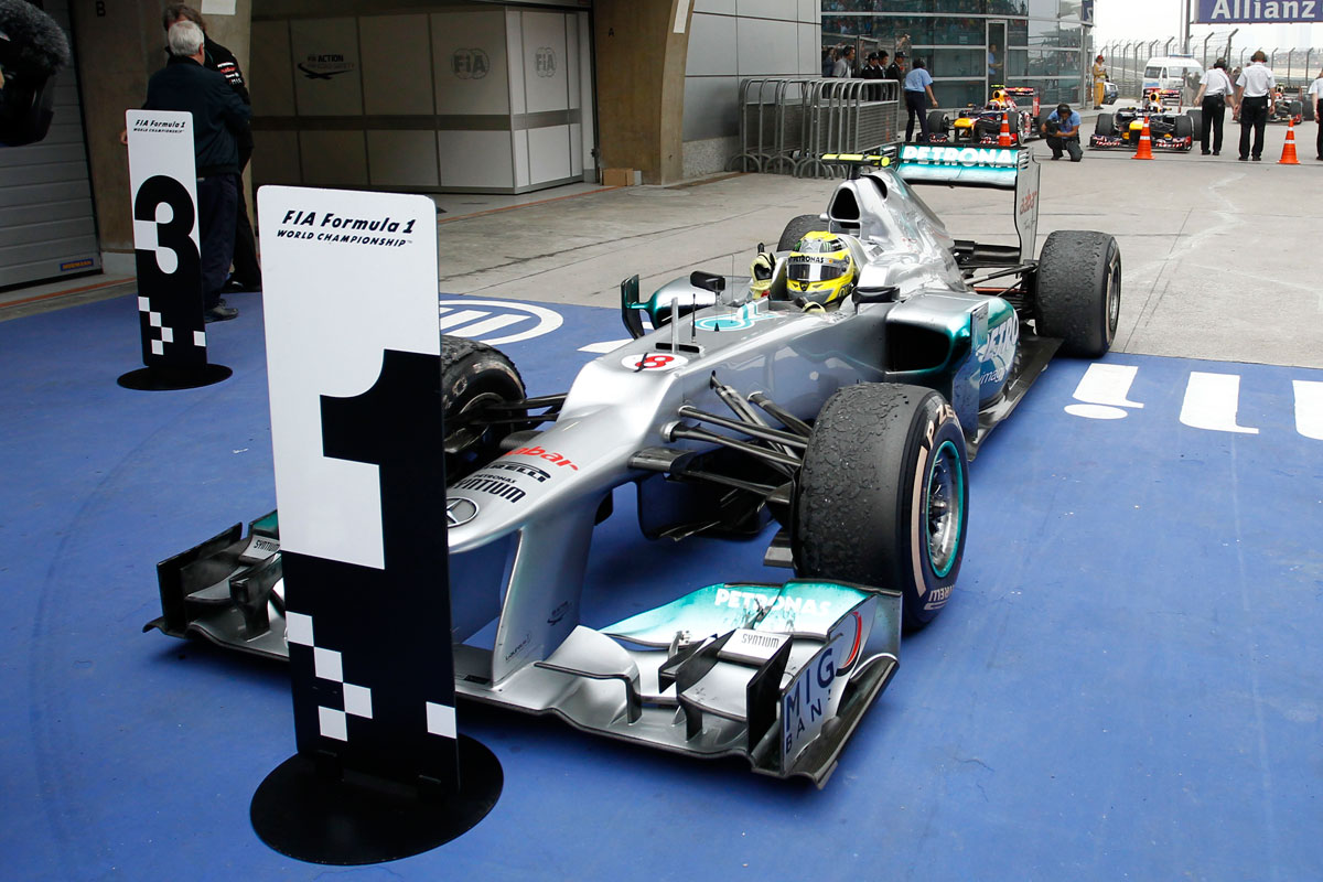 Nico Rosberg in his race-winning W03