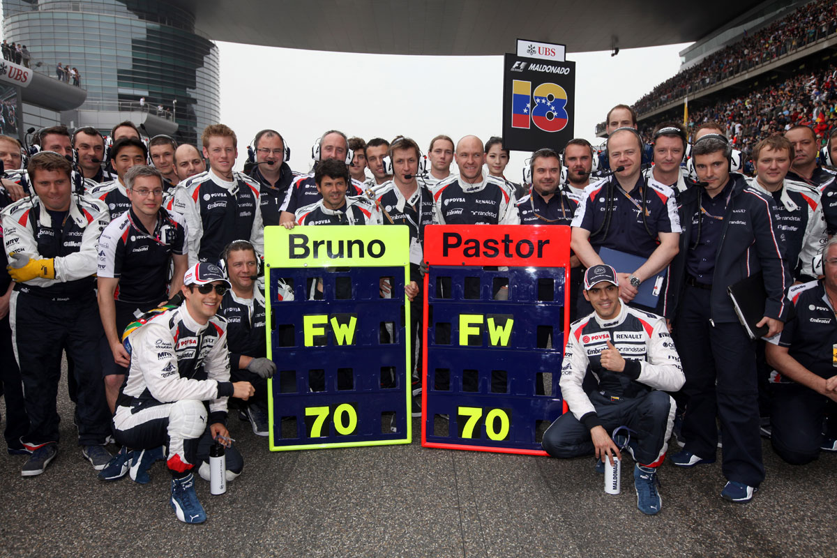 Williams celebrate Frank Williams' 70th birthday
