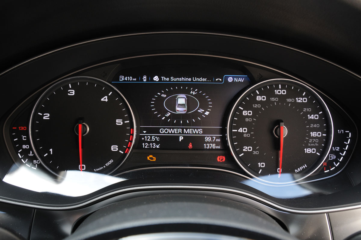 Audi A6 BiTDI S line dials