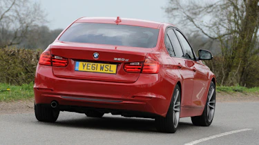 BMW 320d rear cornering