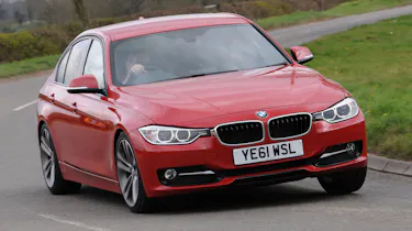 BMW 320d front cornering
