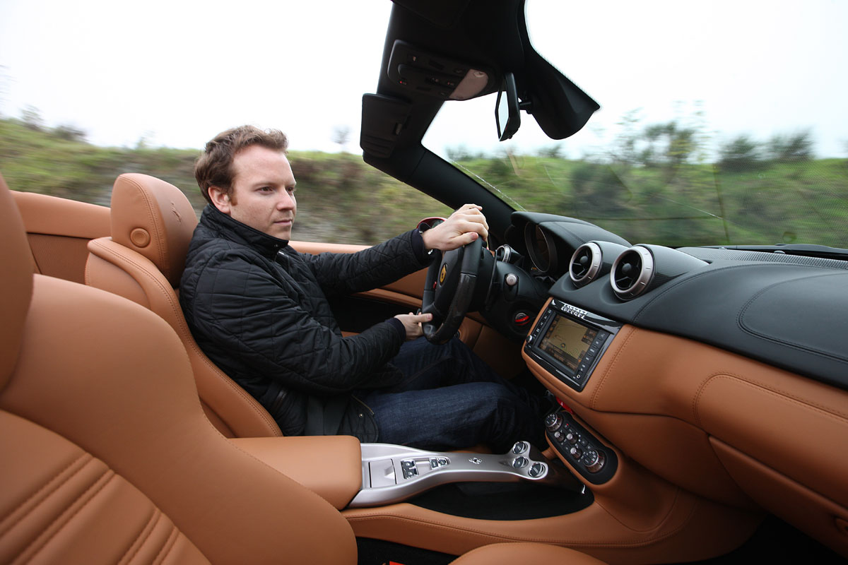 Ferrari California driving