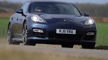 Porsche Panamera Turbo S front cornering