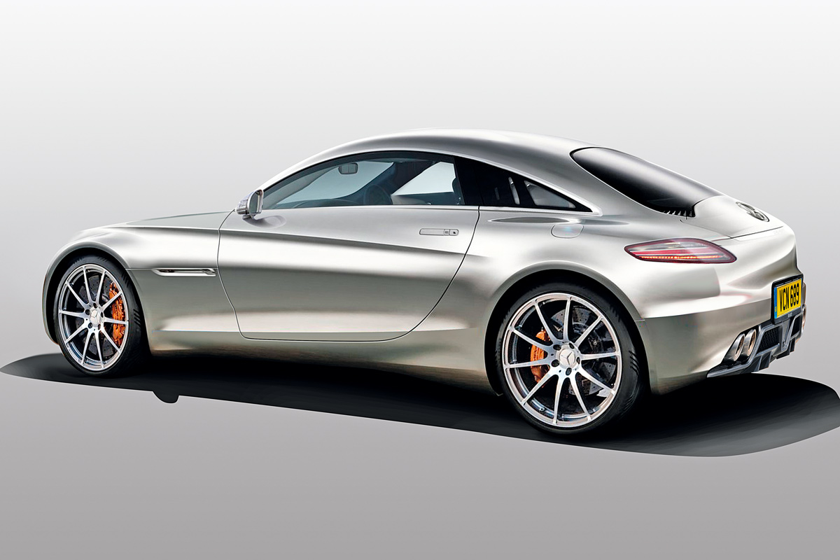 Mercedes SLC rear three-quarter