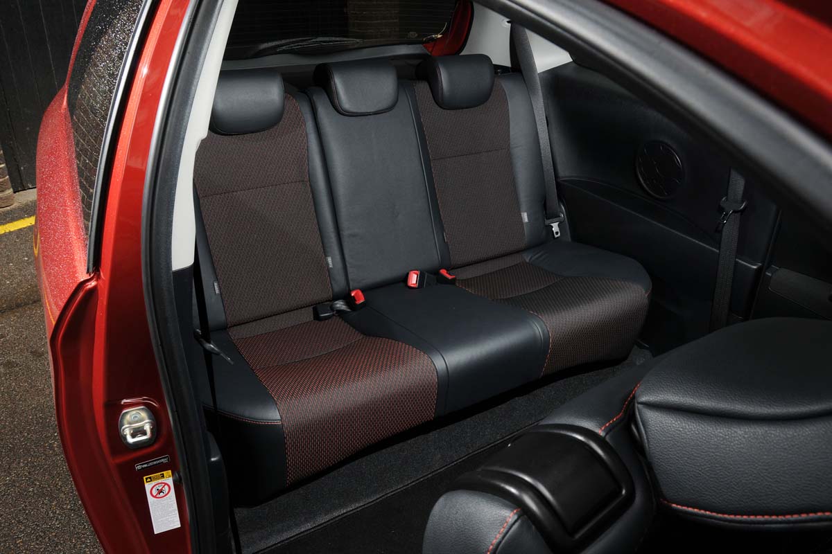 Toyota Yaris rear seats