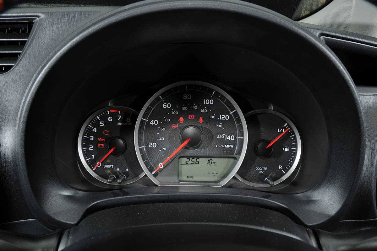 Toyota Yaris dials