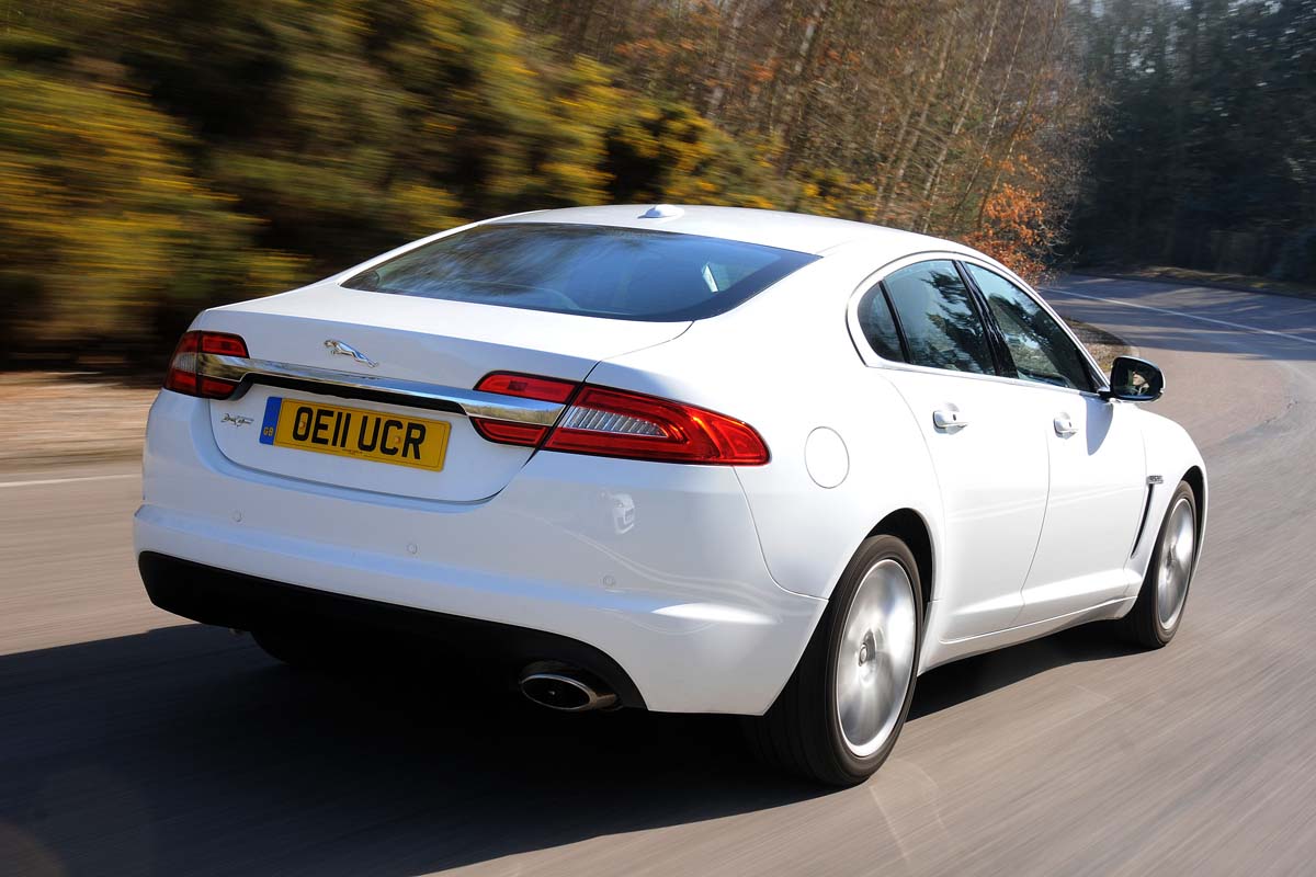 Jaguar XF rear action