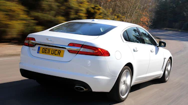 Jaguar XF rear action