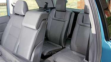 Vauxhall Zafira rear seats