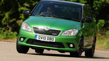 Skoda Fabia vRS front cornering