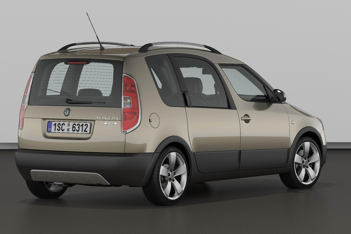Skoda Roomster Scout rear tracking