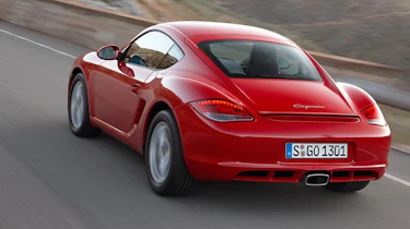 Porsche Cayman rear cornering